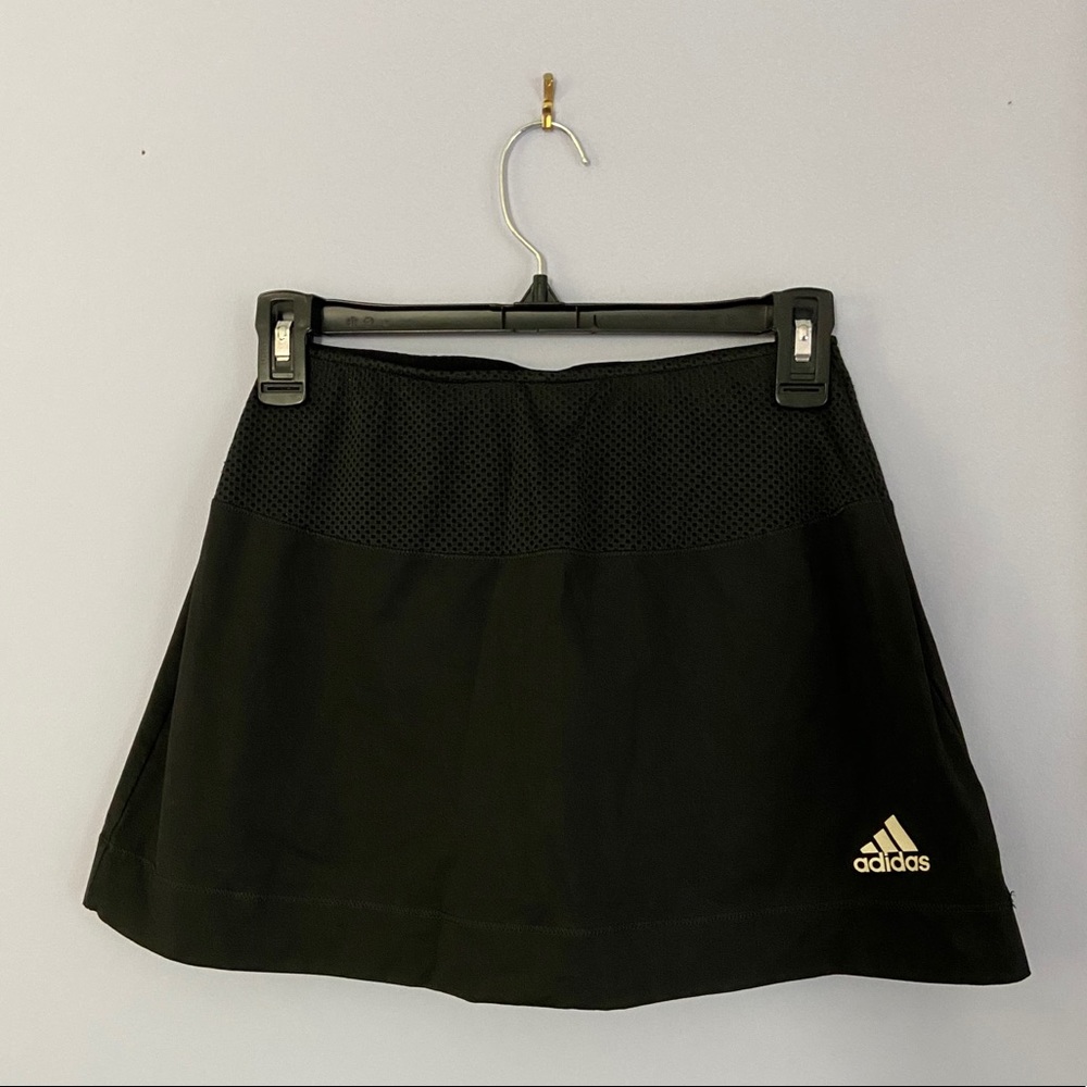 Adidas black tennis skirt